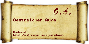 Oestreicher Aura névjegykártya